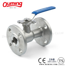 1 PC Mounting Pad Ball Valve with Flange End